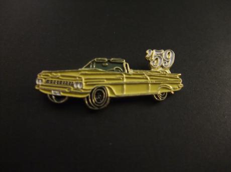 Chevrolet Impala Convertible 1959 oldtimer geel
